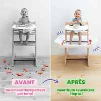 HopLa | Plateau Récupérateur pour Chaise Haute Bébé Anti-Dégâts (DME & Diversification) - vue 6
